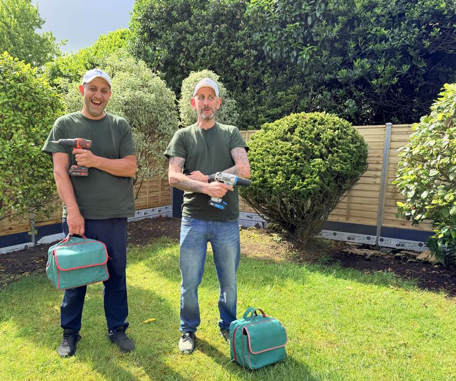 Stone and Hammer team ready for a job